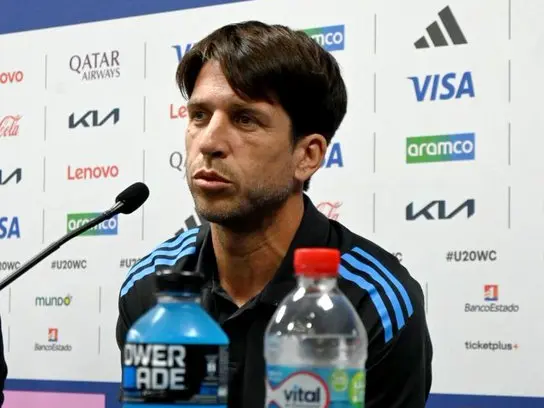 Diego Placente, el entrenador d ela Sub 20 argentina subcampeona del mundo 2025.Foto:AFA