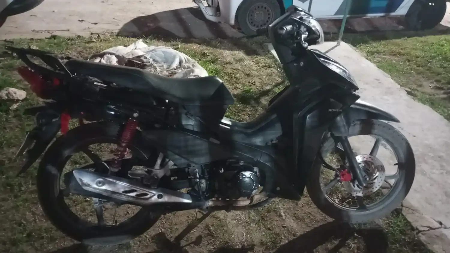 La moto recuperada