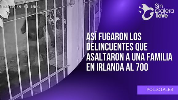 [VIDEO] Así fugaron los delincuentes que asaltaron a una familia en Irlanda al 700