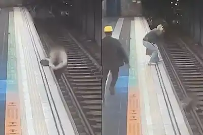 ¡Heroico rescate!: un hombre desorientado cae a las vías del tren y varios pasajeros logran salvarlo