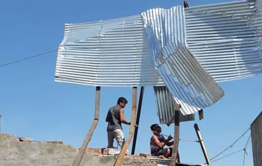 LOBERIA: Continúan trabajos para reparar daños del tornado