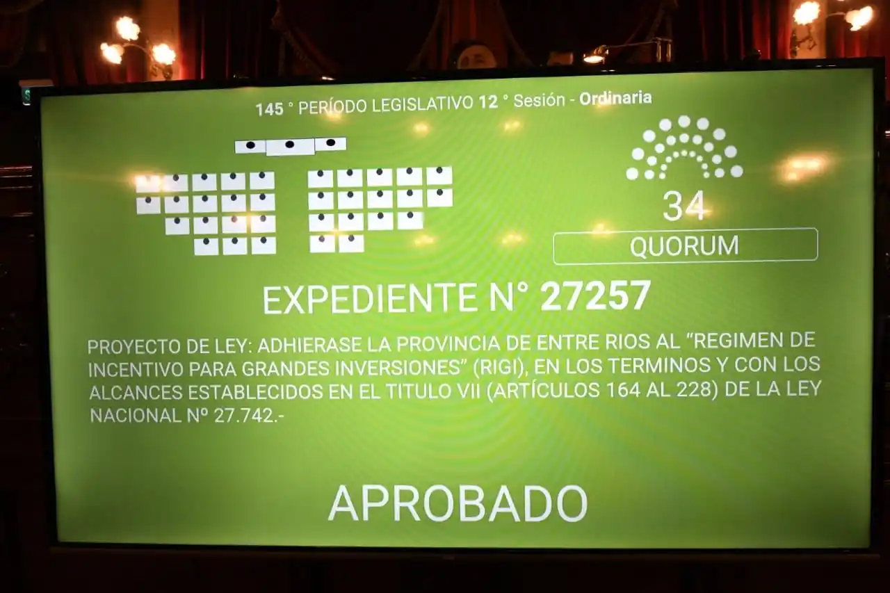 Diputados aprobó la creación del RINI y la adhesión del RIGI