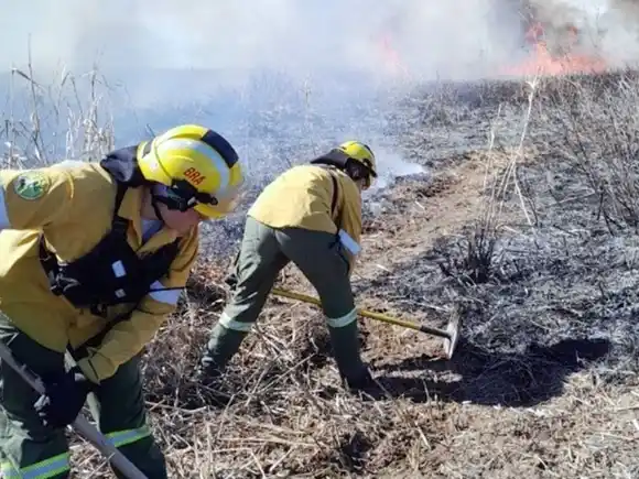 Combate contra incendios en el Delta