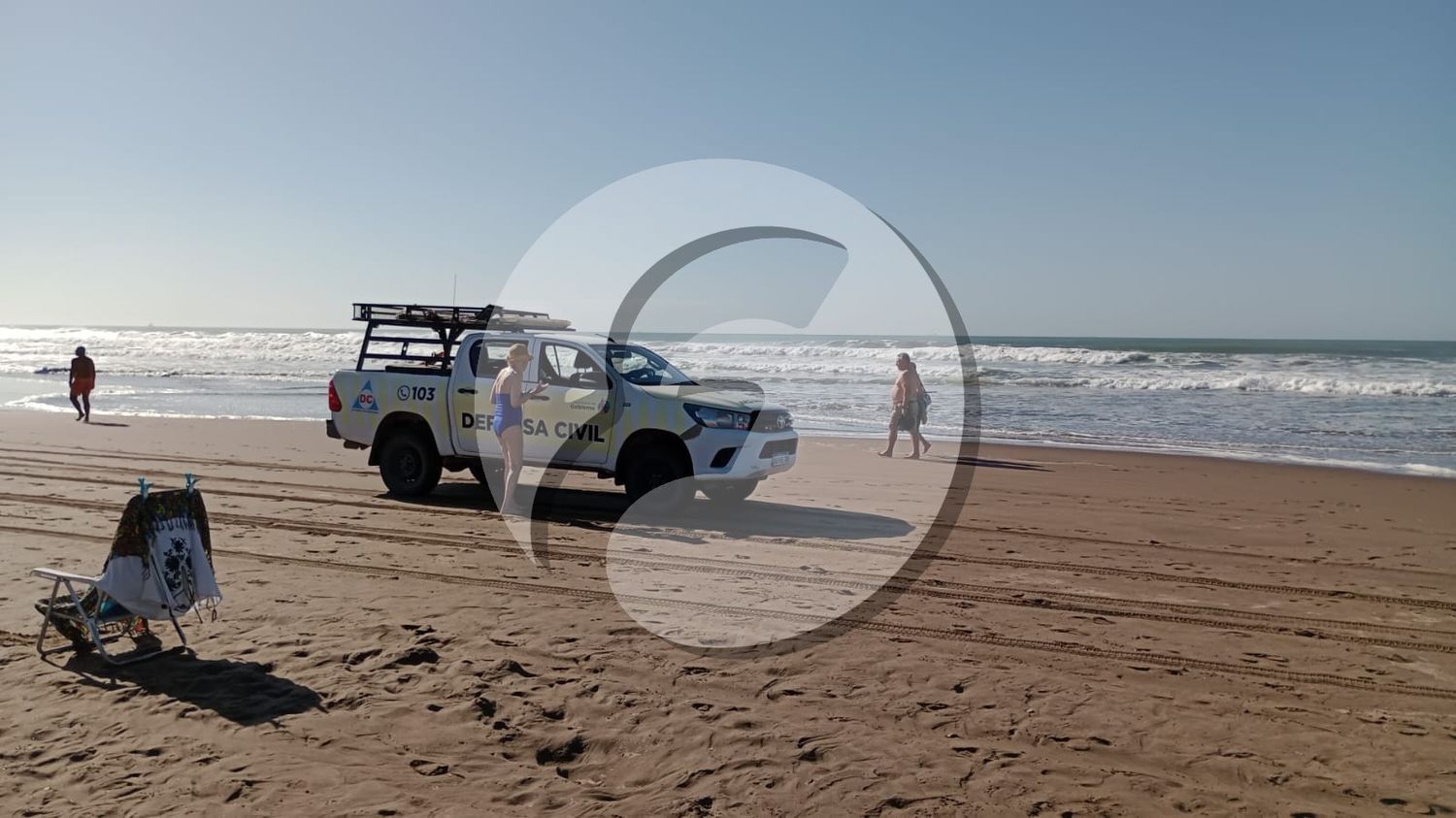 defensa civil en la playa