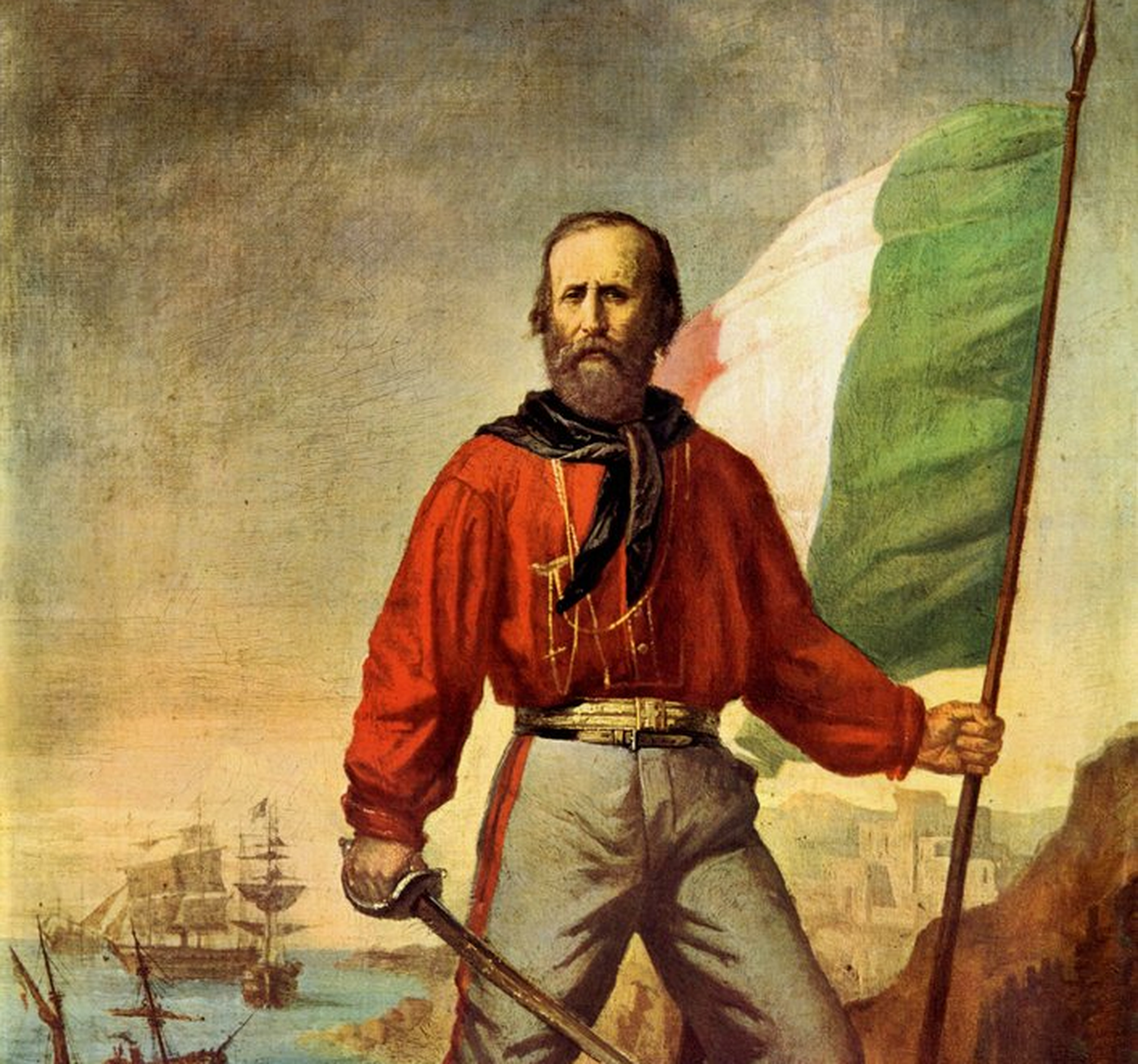 Giuseppe Garibaldi (1807-1882) actuó como corsario para fuerzas de Brasil y Uruguay.