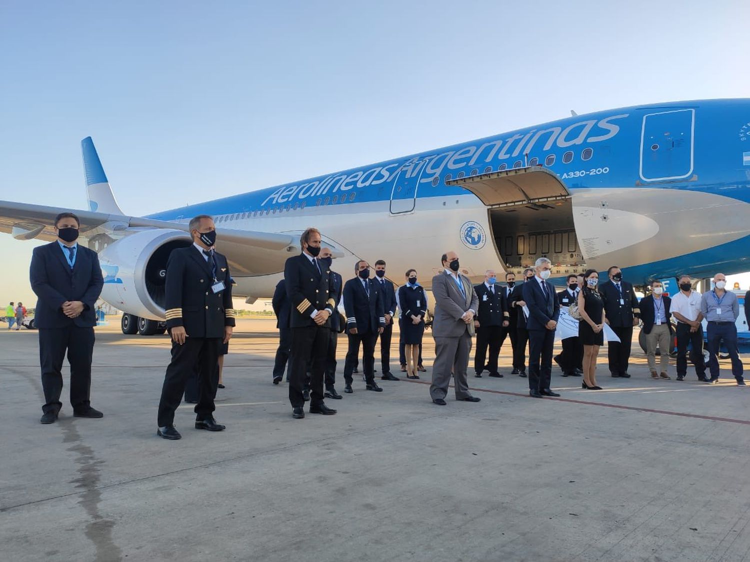 Partió rumbo a Moscú el A330 de Aerolíneas Argentinas que traerá las vacunas contra el COVID-19