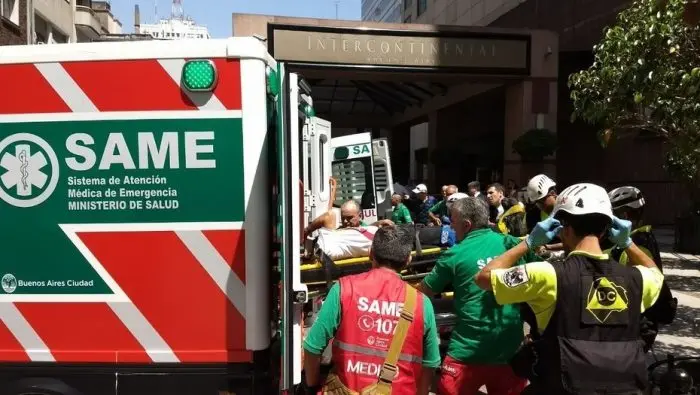 Explosión en el hotel Intercontinental: evacuación y 8 heridos