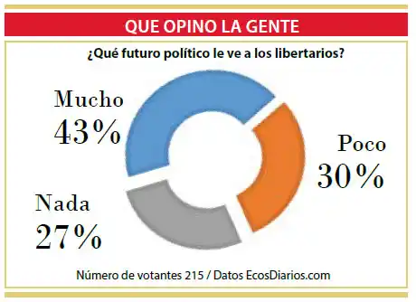 Opiniones divididas sobre el futuro de los libertarios