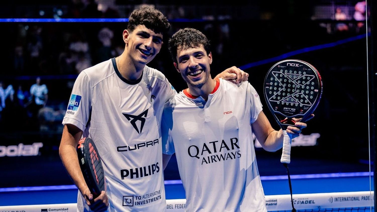 Agustín Tapia y Arturo Coello, flamantes ganadores del Premier Pádel de Asunción debutan en Mar del Plata.