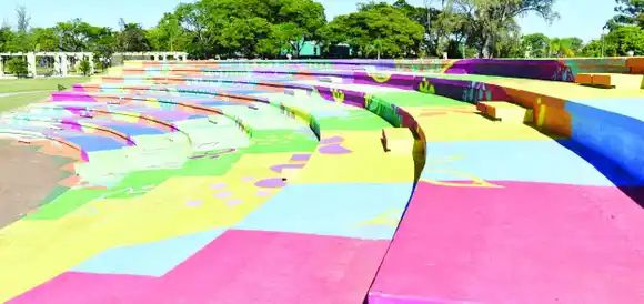 Los colores de Concordia en el anfiteatro "Walter Perafán"