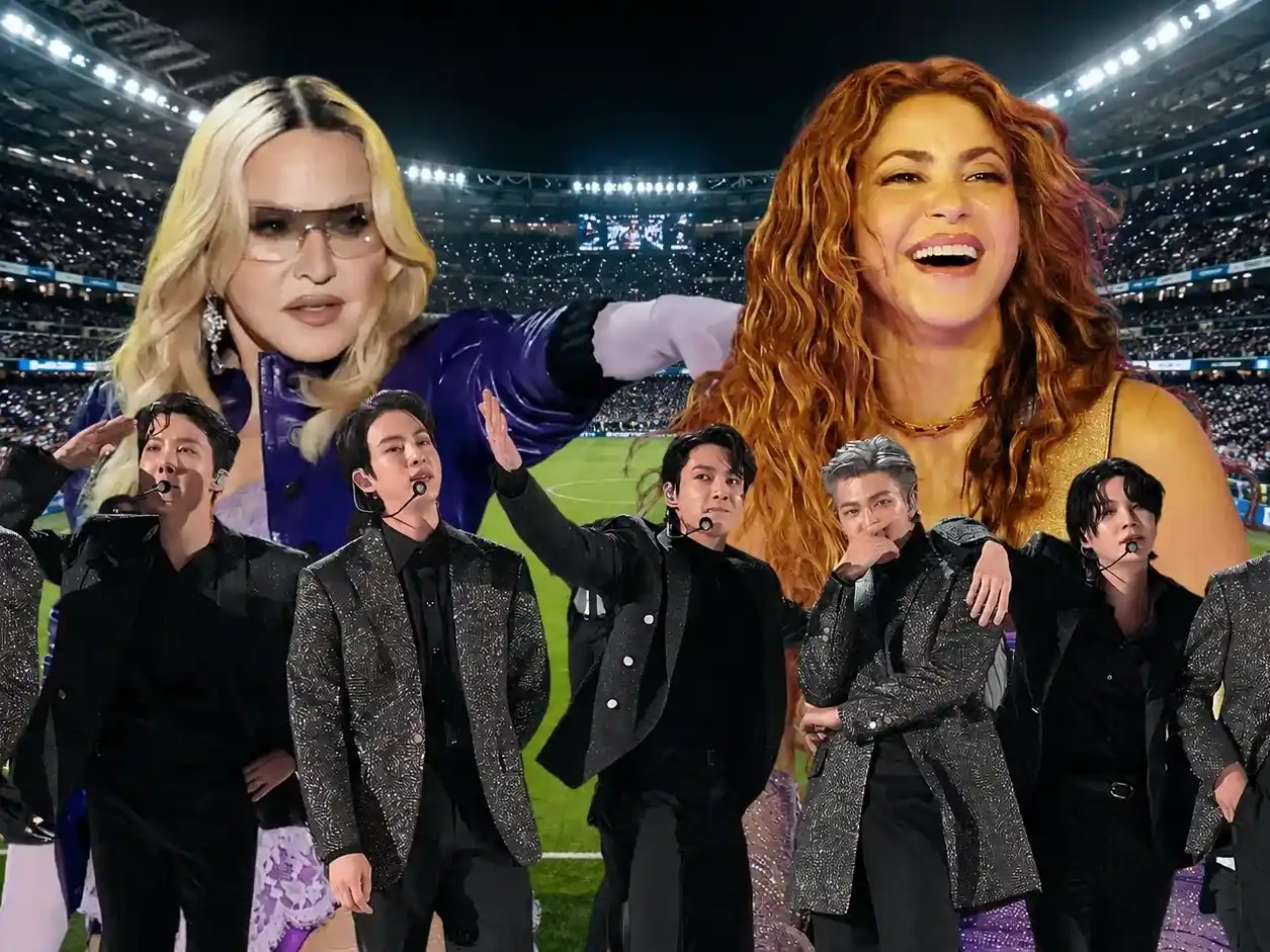 Madonna, Shakira y BTS actuarán en el show de medio tiempo de la  final del Mundial de Fútbol 2026 , el próximo 19 de julio en New Jersey. Foto: El Ciudadano