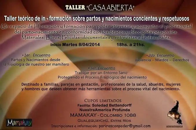 Mamakay brindará nuevos talleres sobre partos sanos y nacimientos