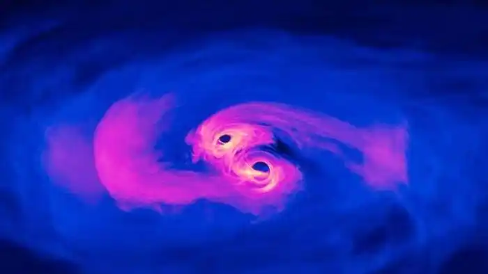 La colisión inminente de dos gigantescos agujeros negros mantiene en vilo a los astrónomos