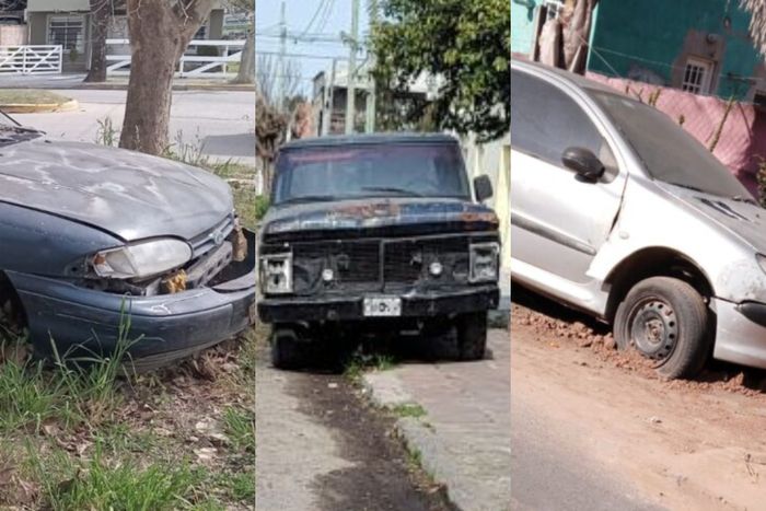 auto abandonado en la calle - 1