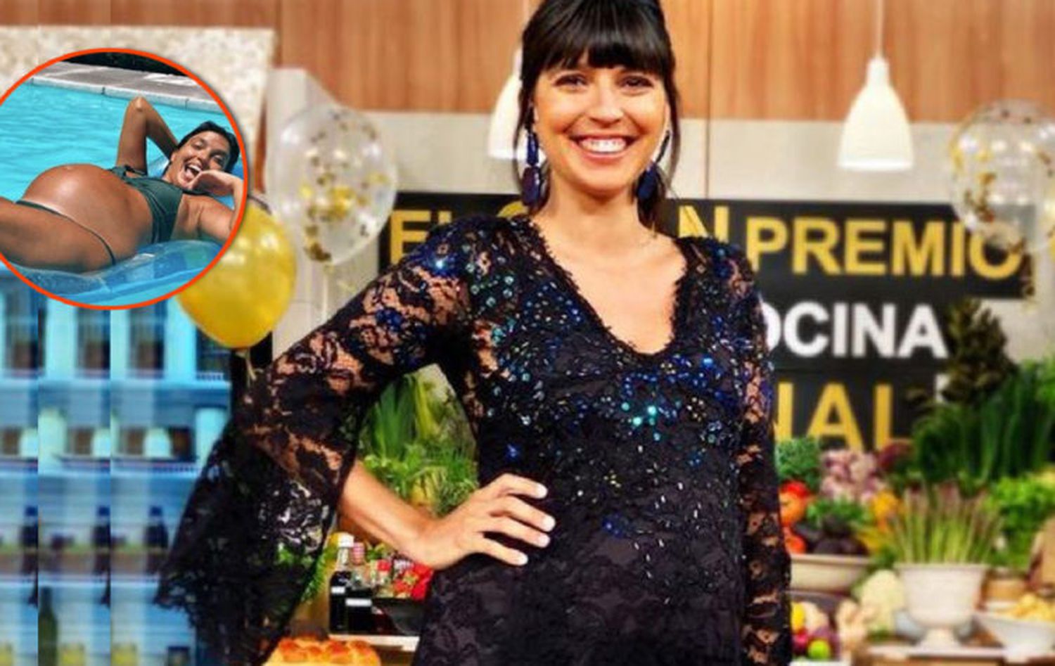 Felicitas Pizarro con su panza hermosa a punto de dar a luz