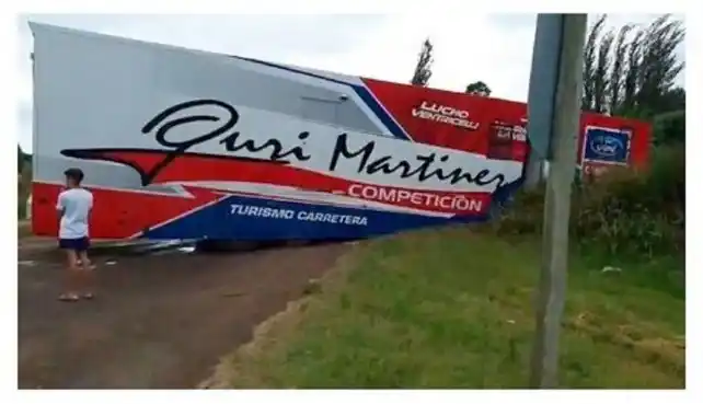 Despistó un camión del Gurí Martínez Competición