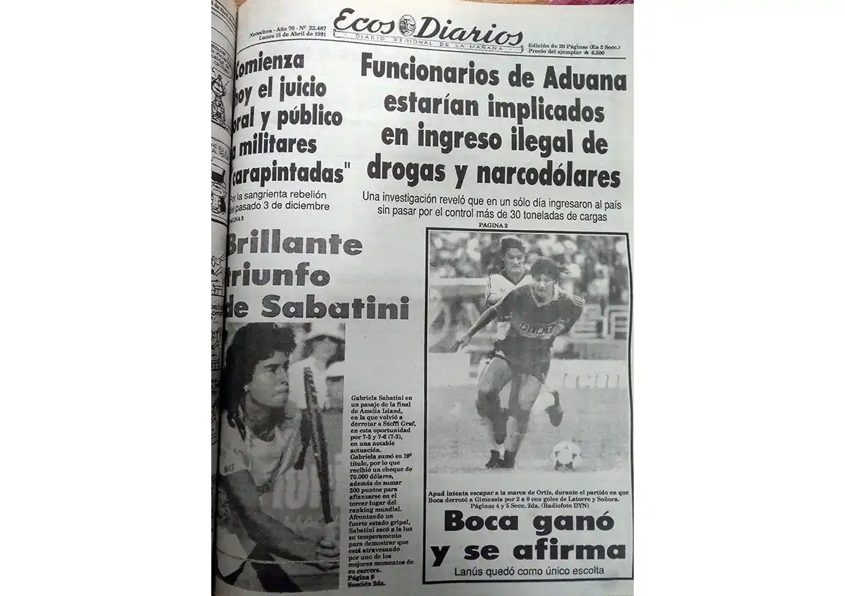 Lunes 15 de abril de 1991
