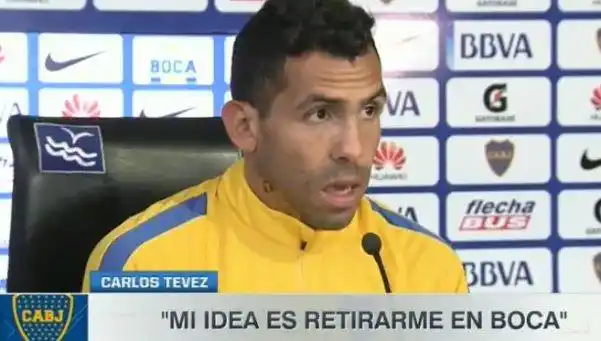 Tevez: "Obvio que sigo en Boca; mi idea es retirarme acá"