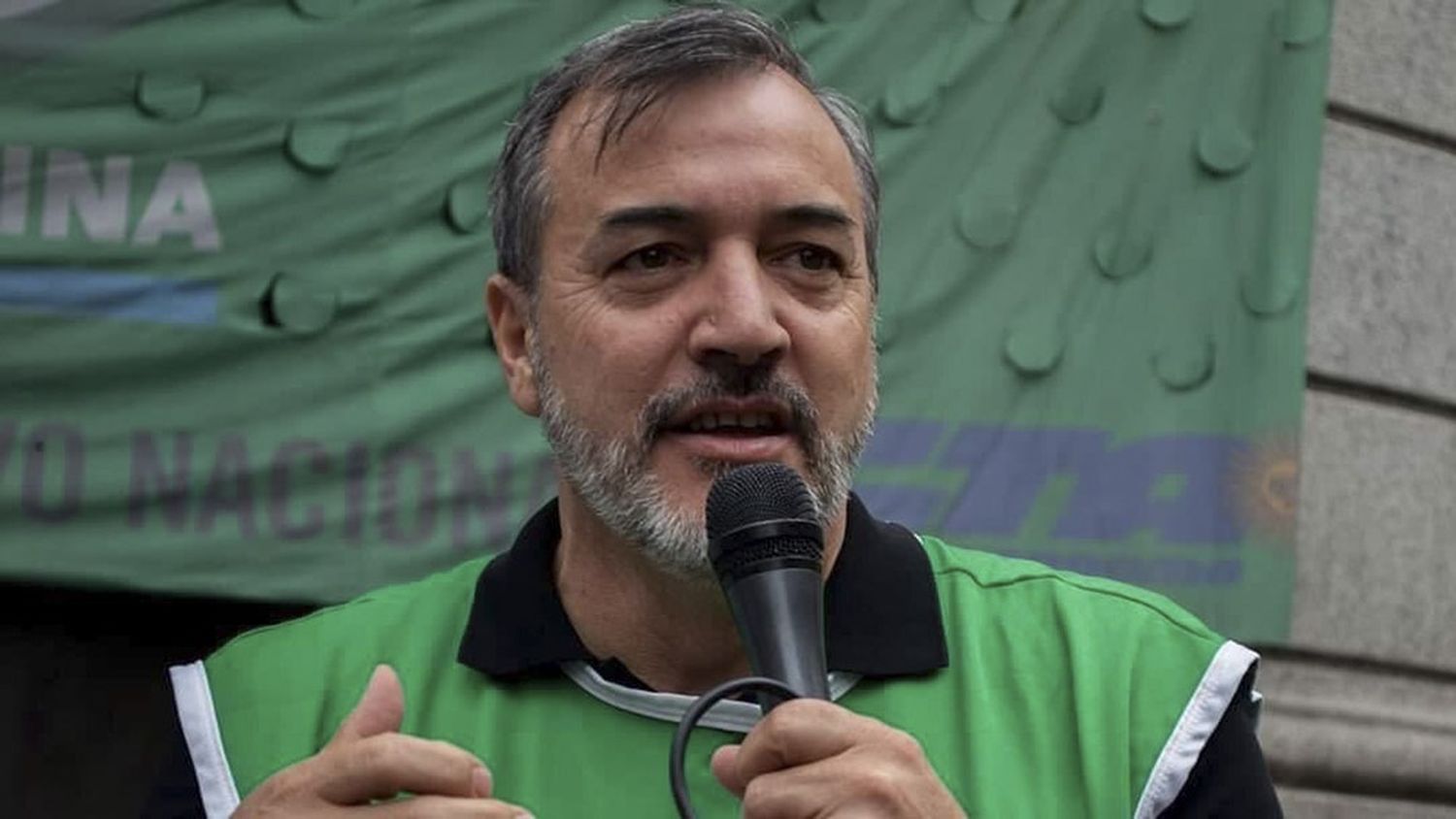 El secretario general de la Asociación Trabajadores del Estado (ATE) nacional, Rodolfo Aguiar.