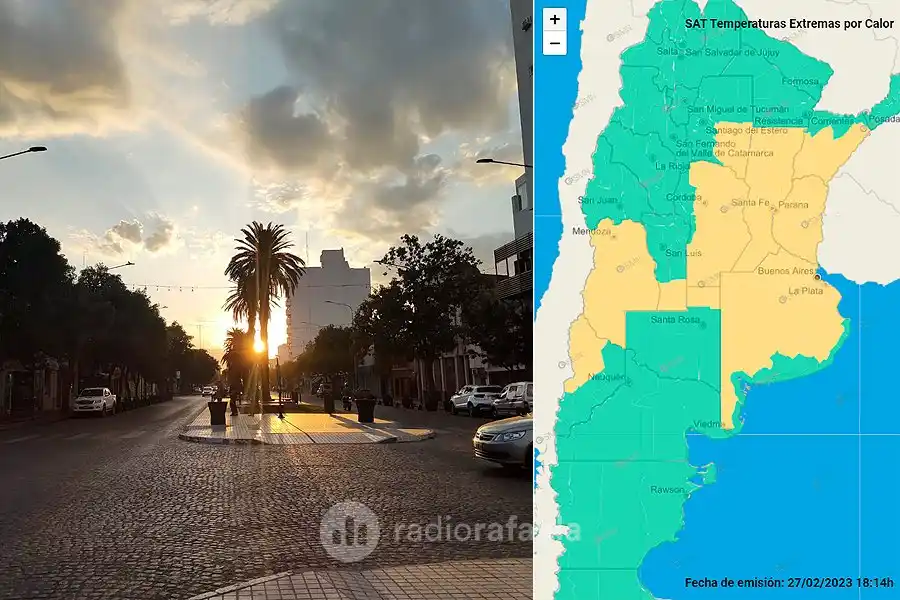 Volvió el clima veraniego a Rafaela: emitieron un alerta amarillo por altas temperaturas