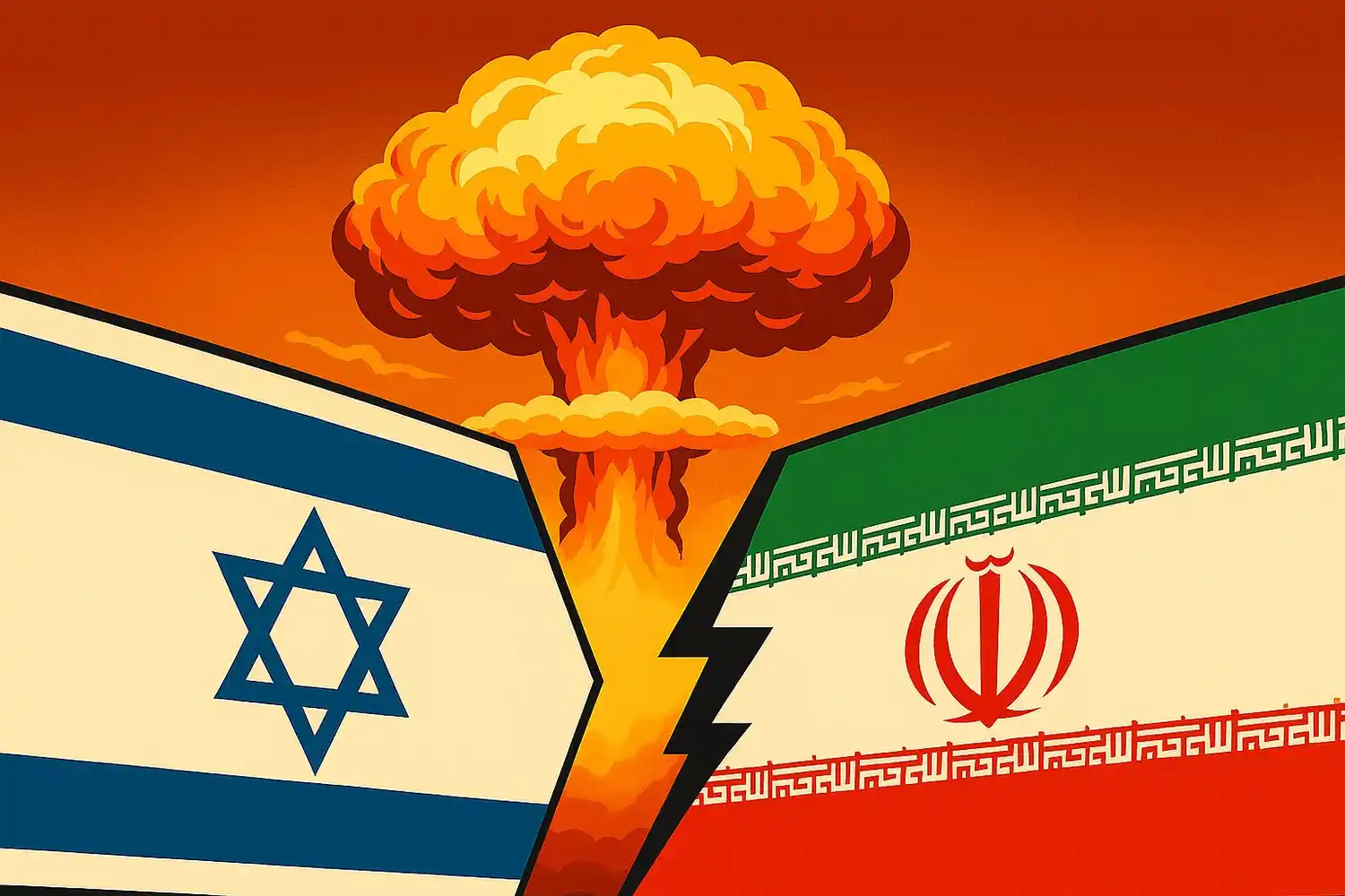Israel e Irán, frente a frente bajo la sombra nuclear. La tensión geopolítica alcanza un nuevo clímax en Medio Oriente.