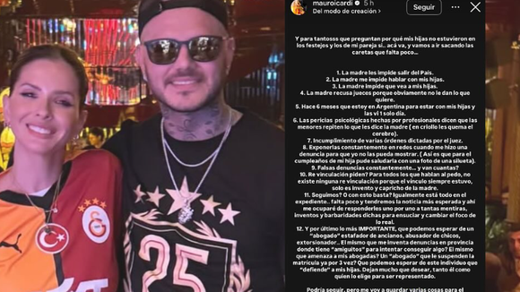 Mauro Icardi arremete contra Wanda Nara en un fuerte descargo