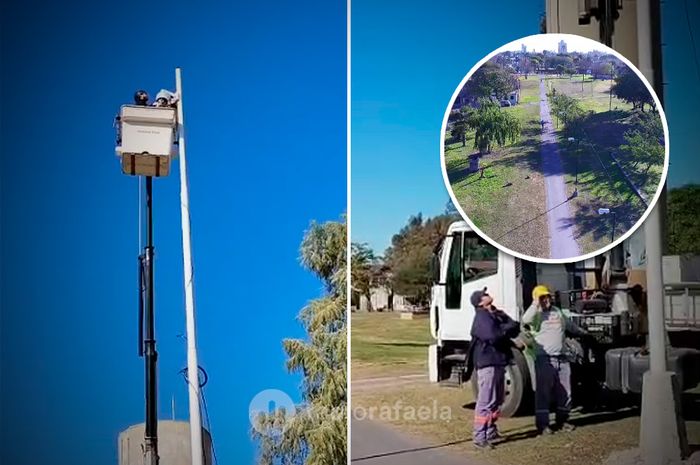 Domo instalado en ciclovia barrio fatima calle cordoba 360 muni rafaela cemu centro de monitoreo urbano - 4