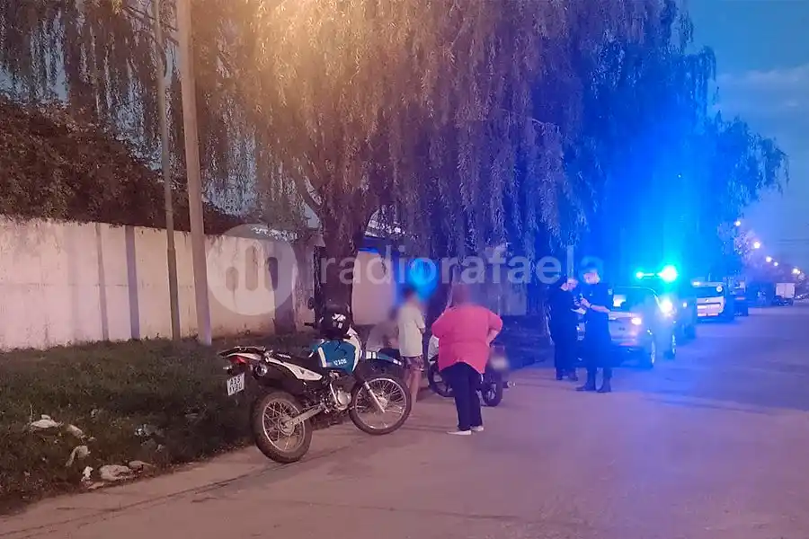 Un motociclista terminó en el hospital tras accidentarse