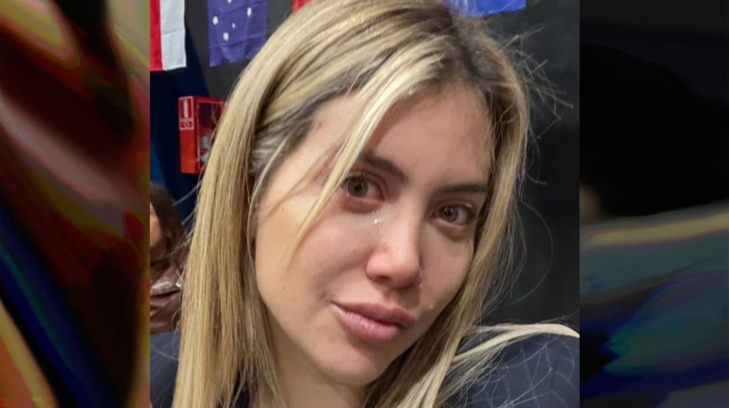 Wanda Nara posteó una foto llorando y encendió todas las alarmas