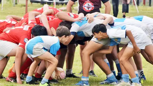 En los Espinillos, encuentro infantil de rugby con equipos de Entre Ríos y Buenos Aires