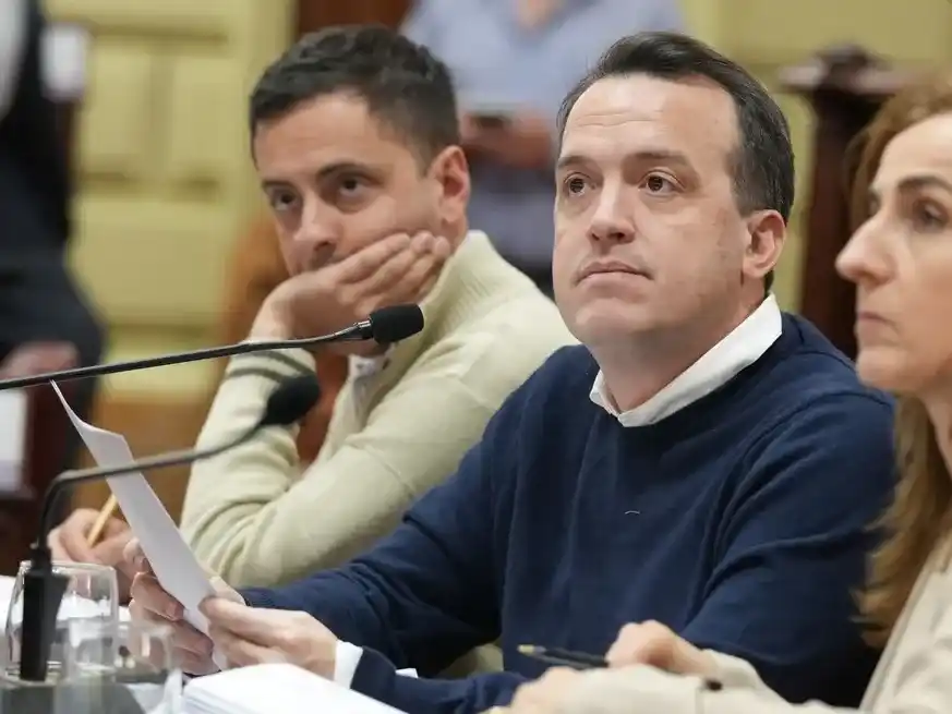 Blanco secundado por Peralta y Boni, las autoridades de la Comisión Redactora.