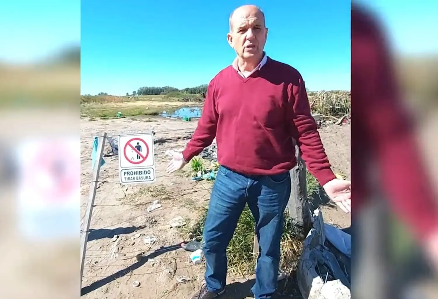 Un Intendente K retó a los vecinos por tirar basura en lugares prohibidos: "¡Basta, me tienen recontra repodrido!"