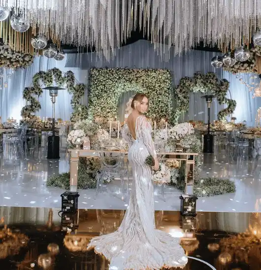 Paola Jara el día de su boda con Jessie Uribe. Foto Instagram