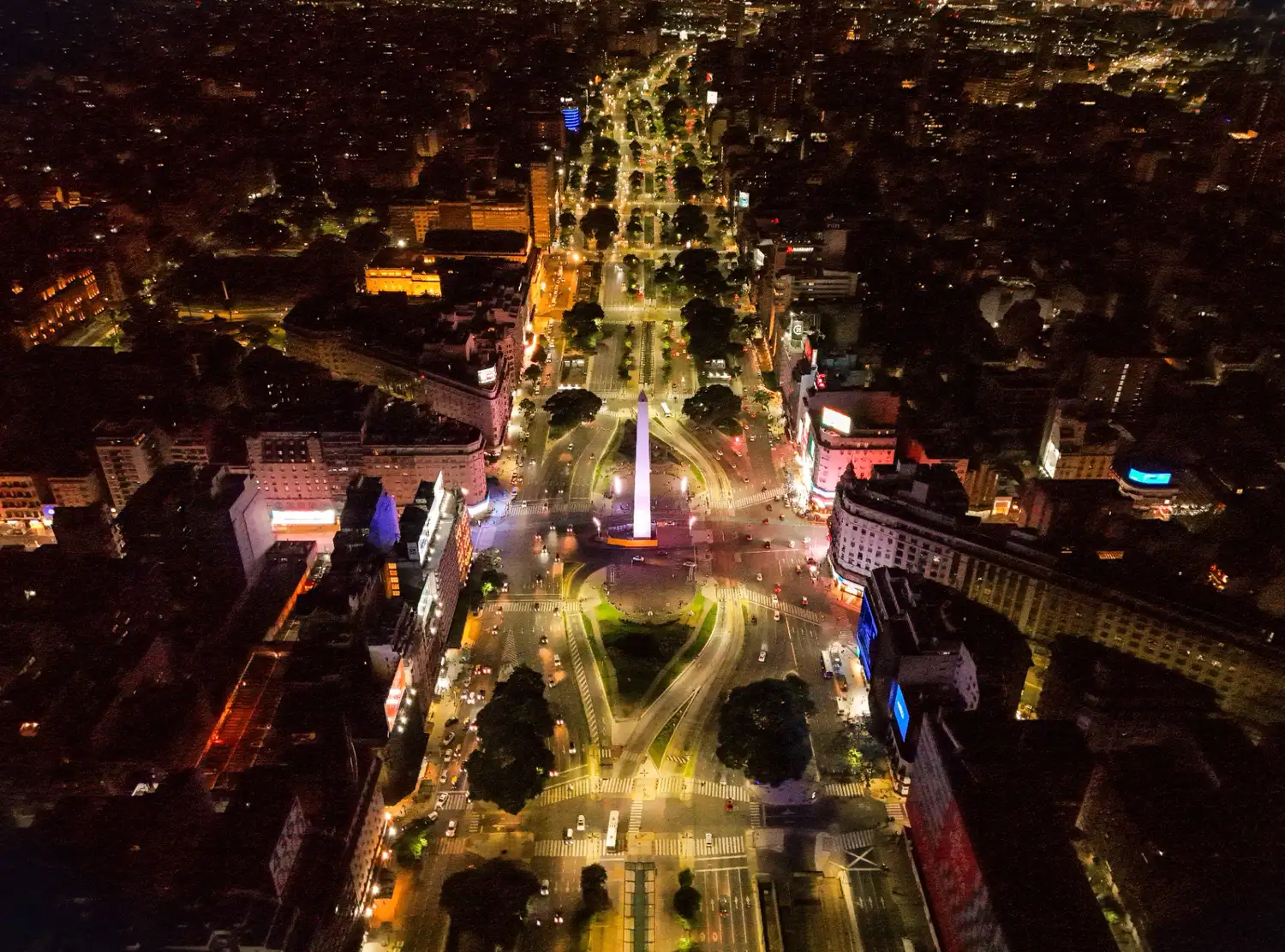 El Obelisco, ícono porteño.