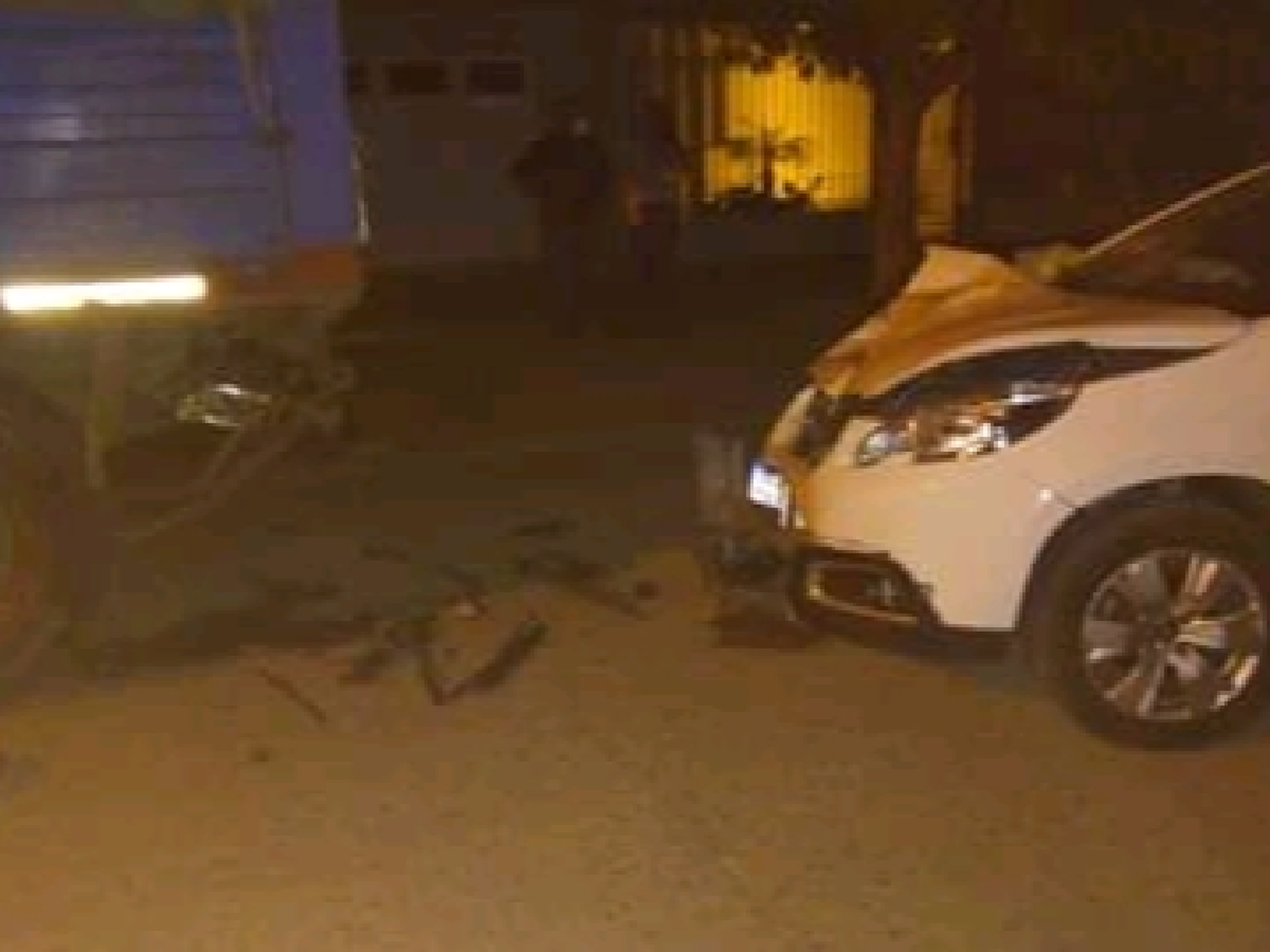 Balnearia: automovilista se chocó un camión estacionado