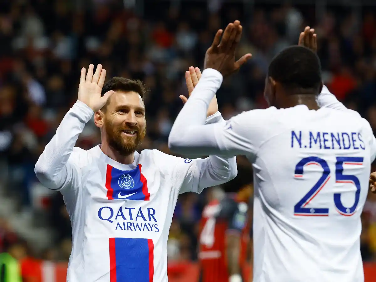 Messi anotó un gol en la victoria del PSG