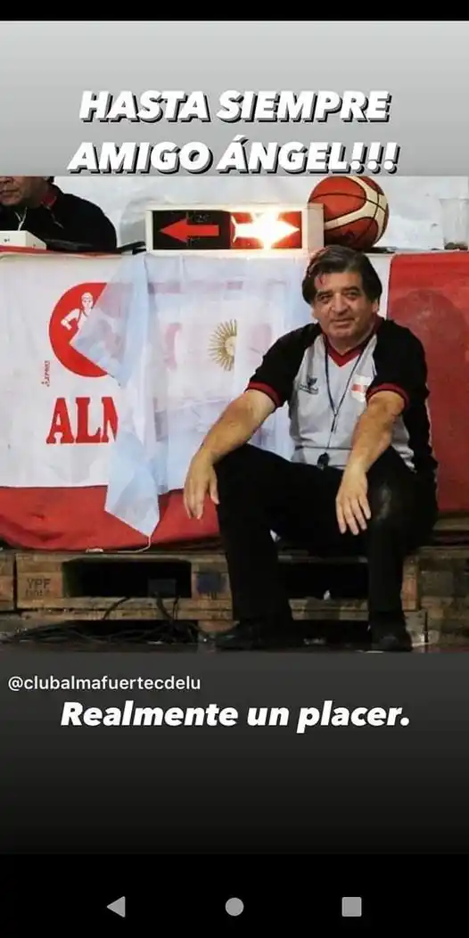 Básquet: pesar por el fallecimiento del árbitro Ángel Gómez