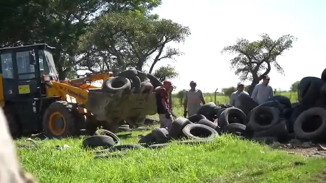 Cuarto envío de neumáticos al CEAMCE para su recuperación