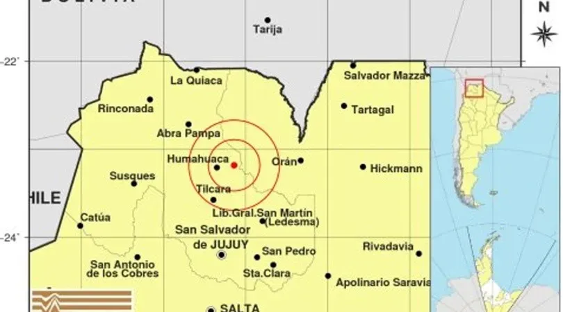 Se registró un sismo de 4.7° en la provincia de Jujuy