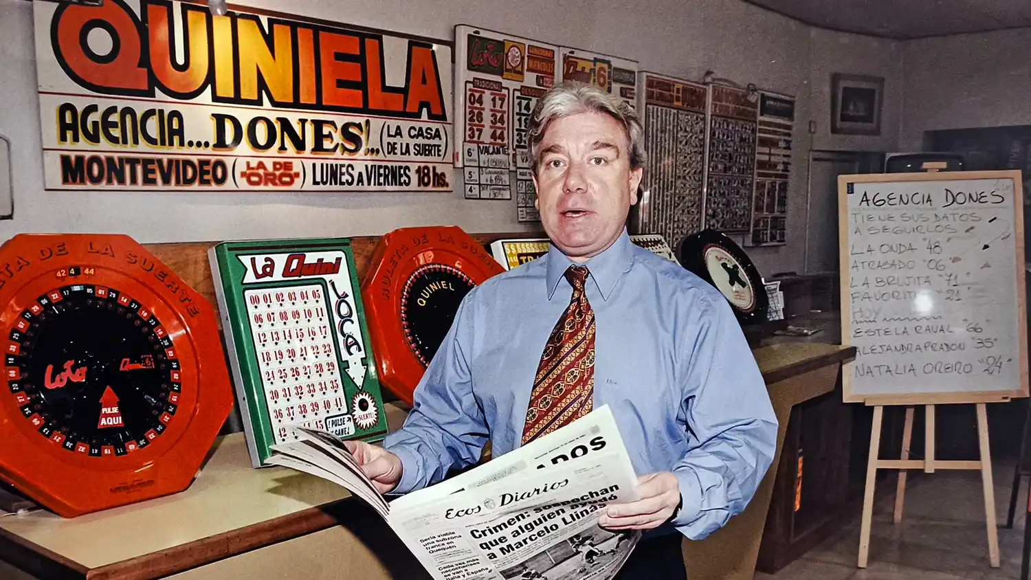 Jorge “Pacho” Dones. En su tradicional agencia