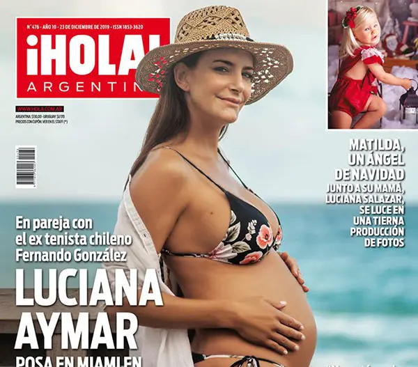 Luciana Aymar se prepara para la llegada de su primer hijo