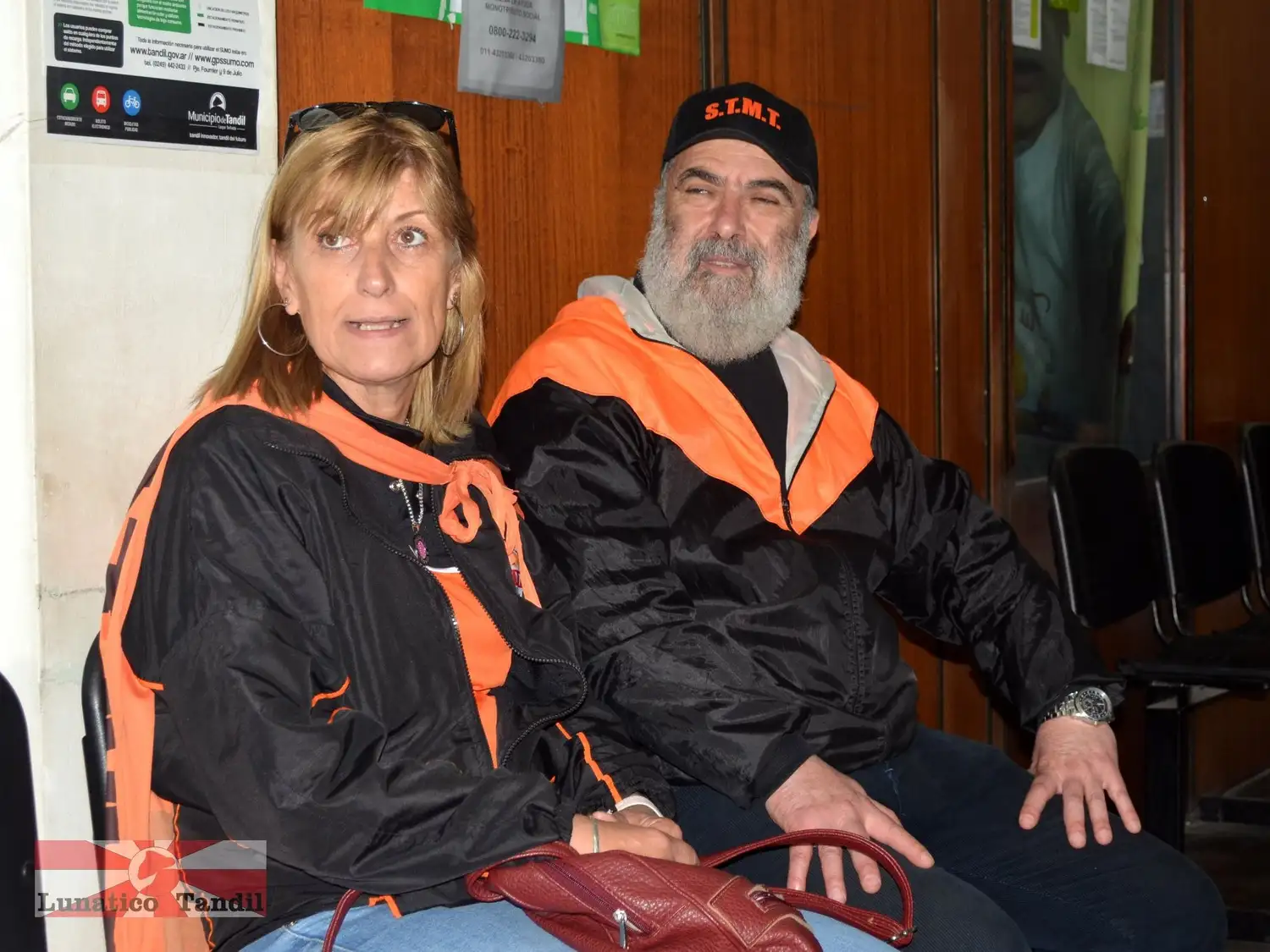 Junto a Roberto Martínez Lastra en uno de las reuniones del Sindicato de Trabajadores Municipales.