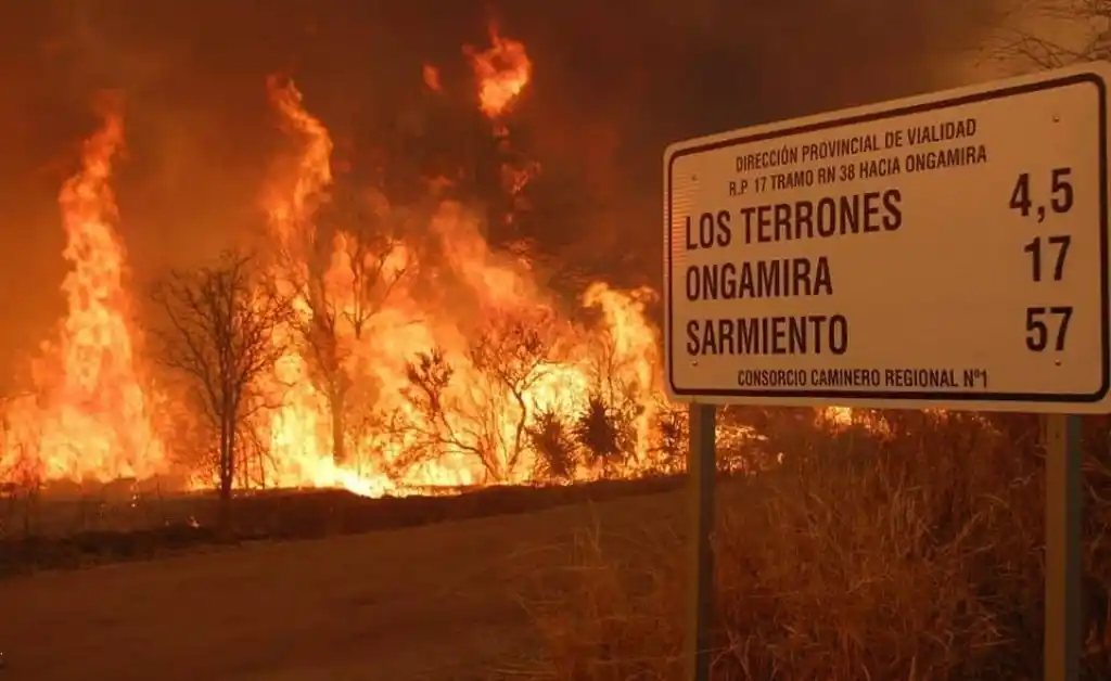 Varios de los incendios forestales en córdoba son intencionales