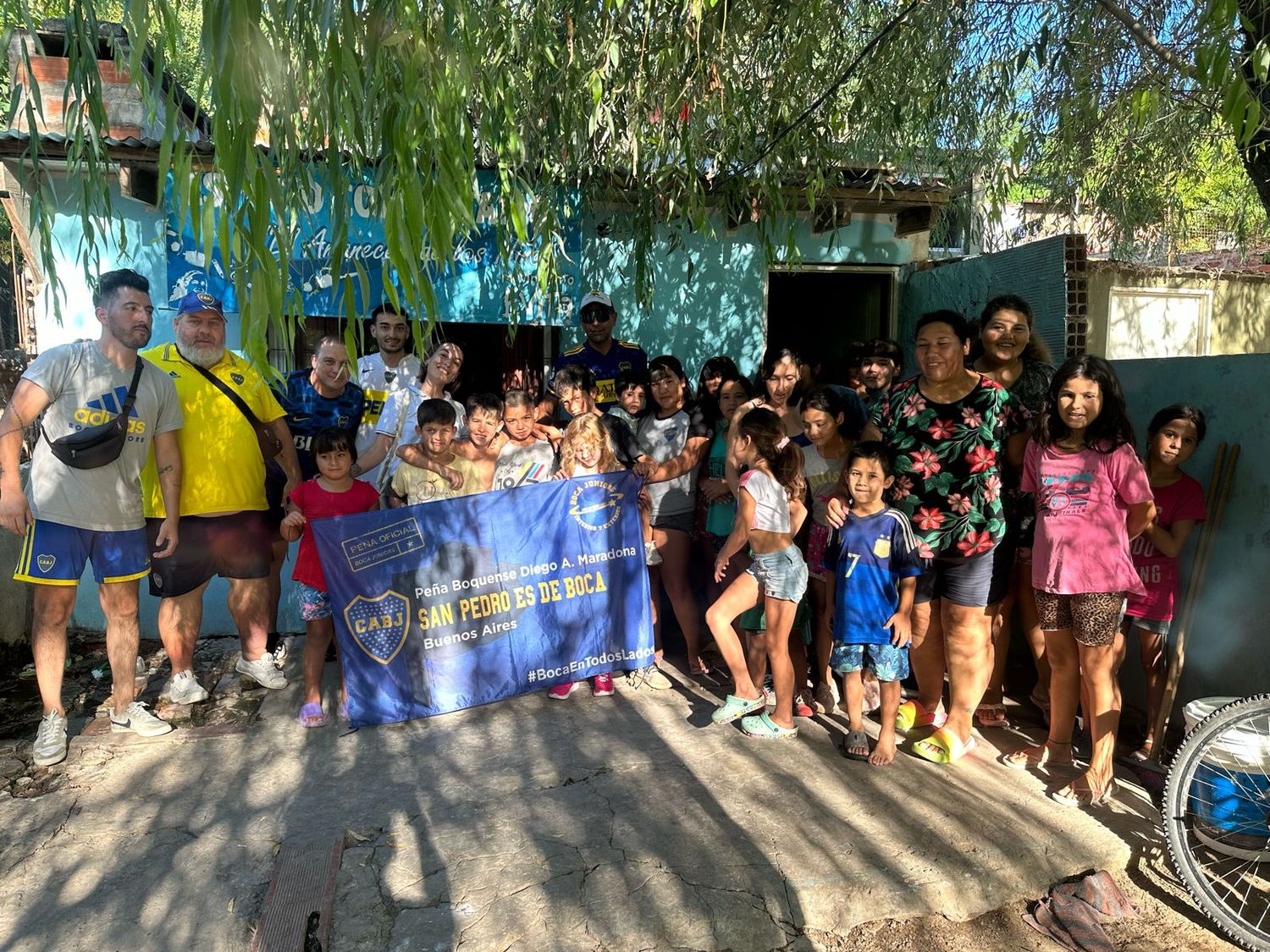Así fue la campaña solidaria de la peña de Boca