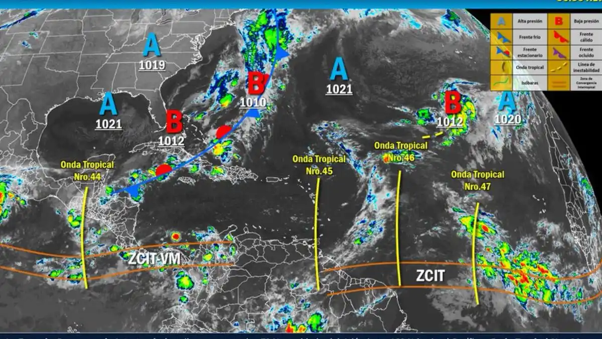 ¡MÁS AGUA! Lluvias con descargas eléctricas y ráfagas de vientos para la mayor parte del país