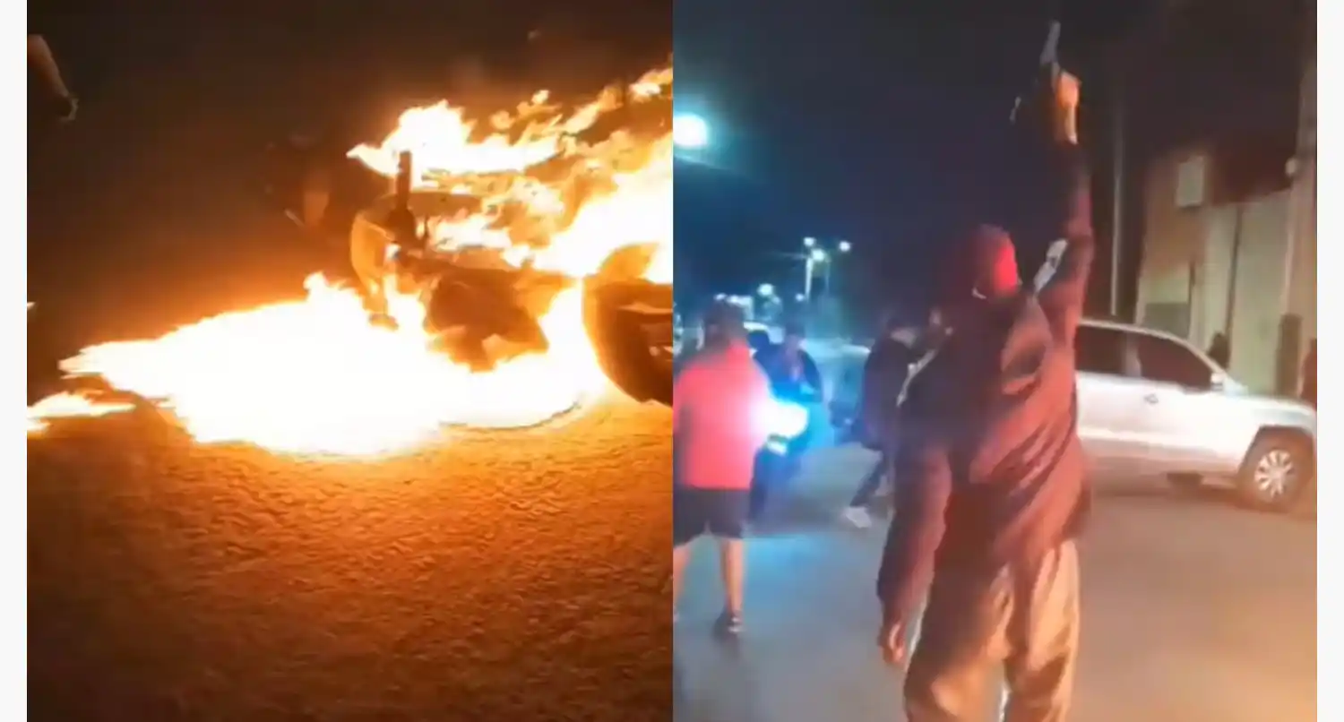 El velorio a cielo abierto fue realizado para despedir a Aaron Orellana, de 22 años, y quedó registrado en varios videos que se viralizaron rápidamente.