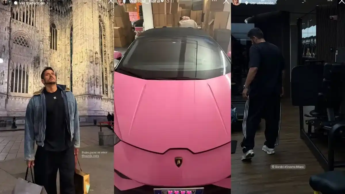 Wanda Nara y Martín Migueles, a puro romance en Milán