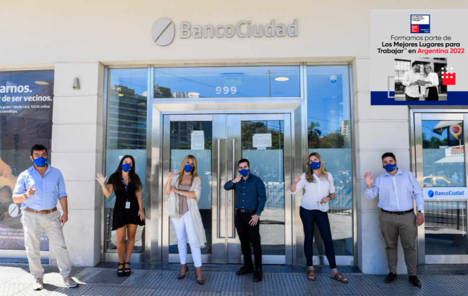 Banco Ciudad fue reconocido como uno de los mejores lugares para trabajar en Argentina