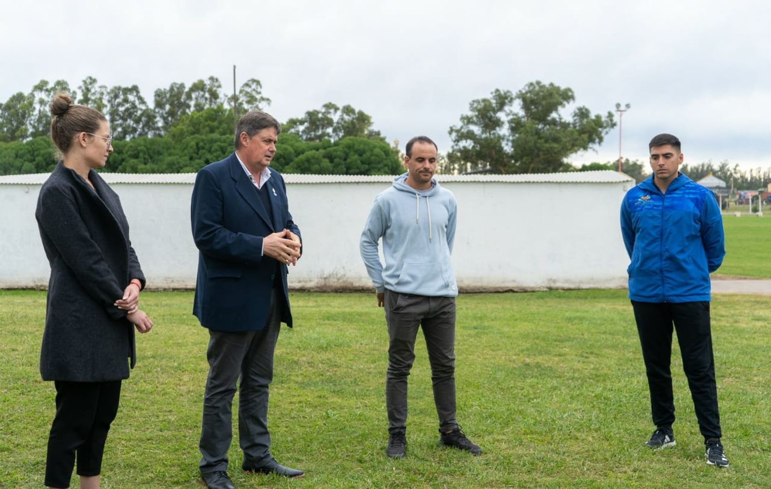 Miguel Gargaglione en la presentación de Brian Correa