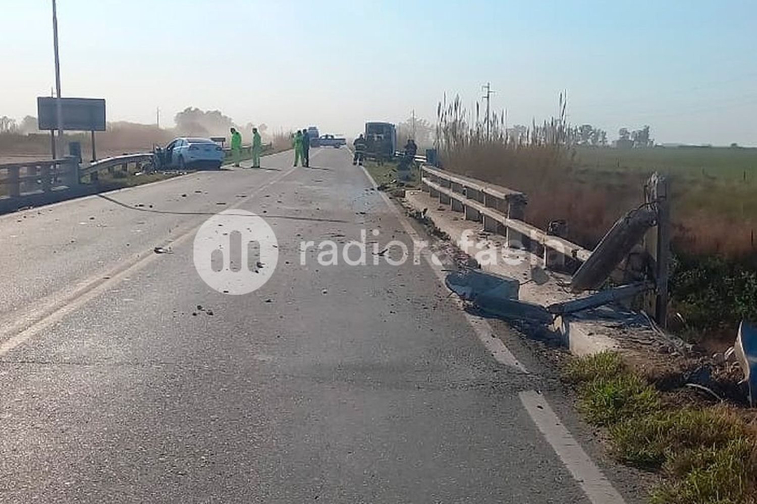 Otra tragedia sobre la Ruta Nacional 19: fallecieron dos rafaelinos tras impactar contra un guardarrail